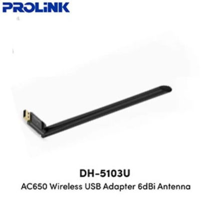 Picture of Prolink Wireless AC NANO USB Adapter 650Mbps with external 6dBi antenna (DH-5103U) 