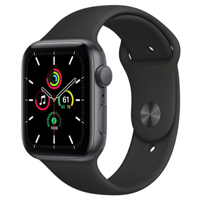 Picture of Apple Watch SE  40mm Space Gray Aluminum Case with Black Sport Band