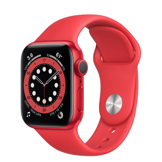 Picture of Apple Watch Series 6 40mm Red Aluminum Case with Red Sport Band