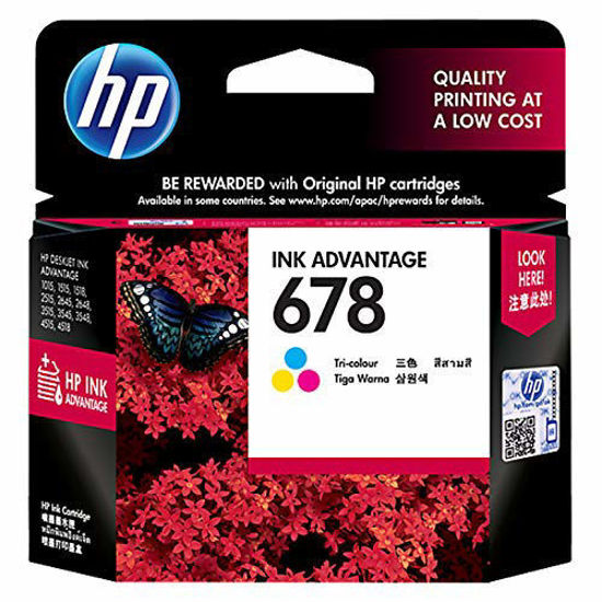 Picture of HP 678 Tri-color Ink Cartridge (~150 Pages)