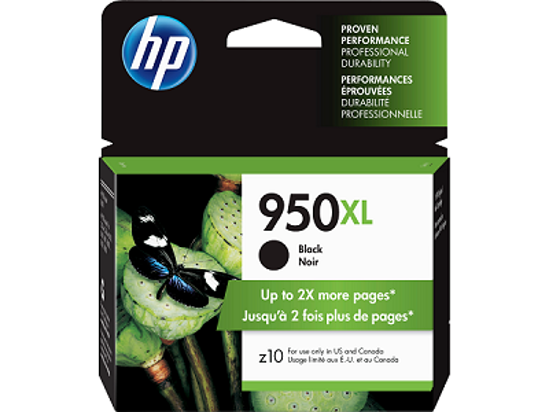 Picture of HP 950XL Black Ink Cartridge (~2,300 pages)